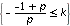 {-(-1+p)/p <= k}