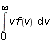 int(vf(v), v = 0 .. infinity)