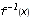 subs(F=f^(`-1`),F(x))
