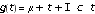 g(t)=mu+t+c*t*I