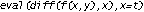 eval(diff(f(x,y),x),x=t)