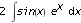 2*Int(sin(x)*exp(x),x)