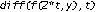 diff(f(2*t,y),t)