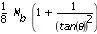 1/8*M[b]*(1+1/``(tan(theta))^2)