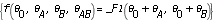 {f(theta[0], theta[A], theta[B], theta[AB]) = _F1(theta[0]+theta[A], theta[0]+theta[B])}