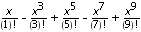 ((e,x,x0,n)->add((x-x0)^i/``(i)!*eval(diff(e,x$i),x=x0),i=1..n))(sin(x),x,0,9) 