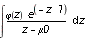 Int(phi(z)/(z-mu0)*exp(-z*l),z)