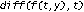 diff(f(t,y),t)