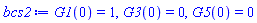 G1(0) = 1, G3(0) = 0, G5(0) = 0