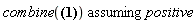 `assuming`([combine(-ln(V__1)*n+ln(V__2)*n)], [positive])