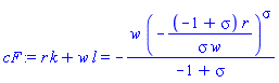 r*k+w*l = -w*(-(-1+sigma)*r/(sigma*w))^sigma/(-1+sigma)