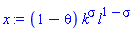 (1-theta)*k^sigma*l^(1-sigma)