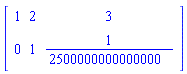 Matrix([[1, 2, 3], [0, 1, 0.]])