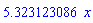 5.323123086*x