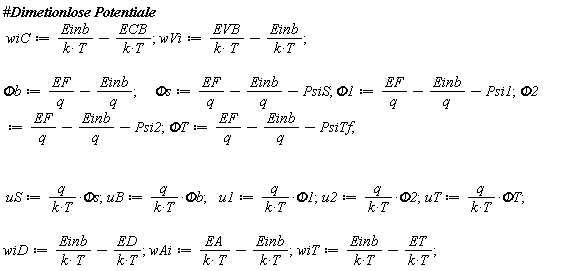 wiC := Einb/(k*T)-ECB/(k*T);