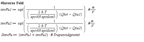 invFu1 := sqrt(1/(2*k*T*(Qtot-Qsu1)/(eps4H*epsilon0))):