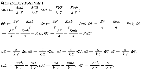 wiC := Einb/(k*T)-ECB/(k*T);