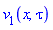 v[1](x, tau)