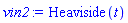 Heaviside(t)