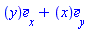 Vector[column]([[y], [x], [0]], ["x", "y", "z"], "field")