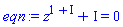 z^(1+I)+I = 0
