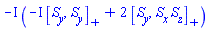 -I*(-I*AntiCommutator(S[y], S[y])+2*AntiCommutator(S[y], Physics:-`*`(S[x], S[z])))