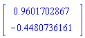 Vector(2, {(1) = .9601702867, (2) = -.4480736161})