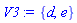 {d, e}