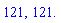 121, HFloat(121.0)