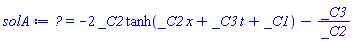 u(x, t) = -2*_C2*tanh(_C2*x+_C3*t+_C1)-_C3/_C2