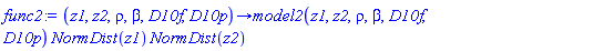 proc (z1, z2, rho, beta, D10f, D10p) options operator, arrow; model2(z1, z2, rho, beta, D10f, D10p)*NormDist(z1)*NormDist(z2) end proc
