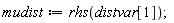 mudist := rhs(distvar[1]);