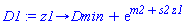 proc (z1) options operator, arrow; Dmin+exp(m2+s2*z1) end proc