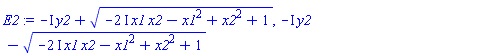 -I*y2+(-(2*I)*x1*x2-x1^2+x2^2+1)^(1/2), -I*y2-(-(2*I)*x1*x2-x1^2+x2^2+1)^(1/2)