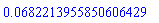 0.682213955850606429e-1