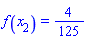 f(x[2]) = 4/125