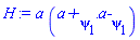 a*(`a+`[psi[1]].`a-`[psi[1]])
