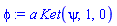 a*Physics:-Ket(psi, 1, 0)