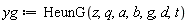 yg := HeunG(z, q, a, b, g, d, t)