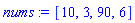 [10, 3, 90, 6]