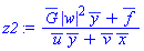 (conjugate(G)*abs(w)^2*conjugate(y)+conjugate(f))/(conjugate(u)*conjugate(y)+conjugate(v)*conjugate(x))