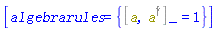 [algebrarules = {%Commutator(a, %Dagger(a)) = 1}]