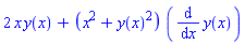 2*x*y(x)+(x^2+y(x)^2)*(diff(y(x), x))