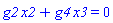 g2*x2+g4*x3 = 0