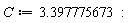 C := 3.397775673: