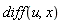 diff(u, x)
