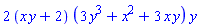 2*(x*y+2)*(3*y^3+x^2+3*x*y)*y