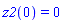 z2(0) = 0