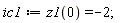 ic1 := z1(0) = -2;