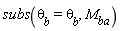 subs(theta[b] = theta[b], M[ba])